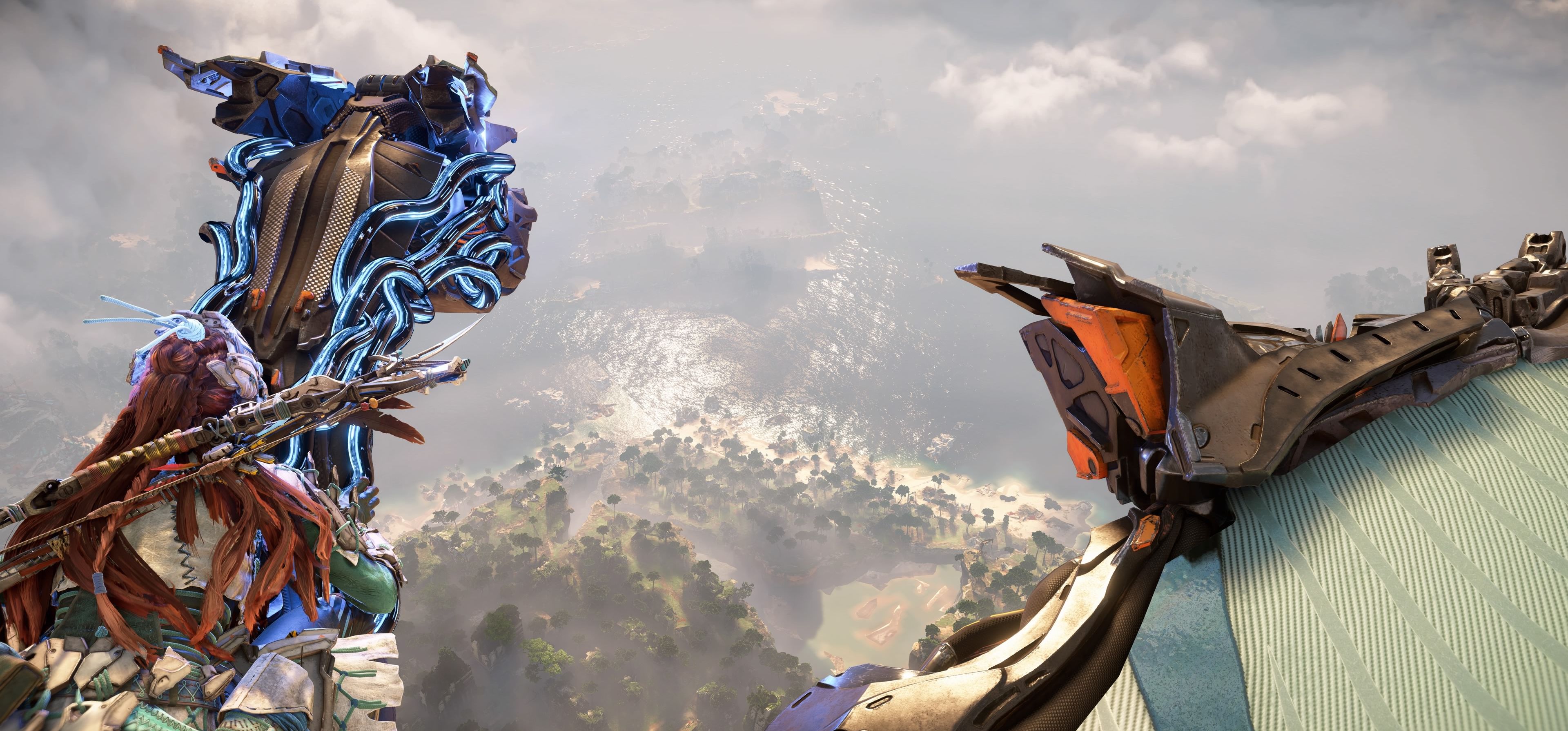 Aloy bojující proti Tremortuskovi