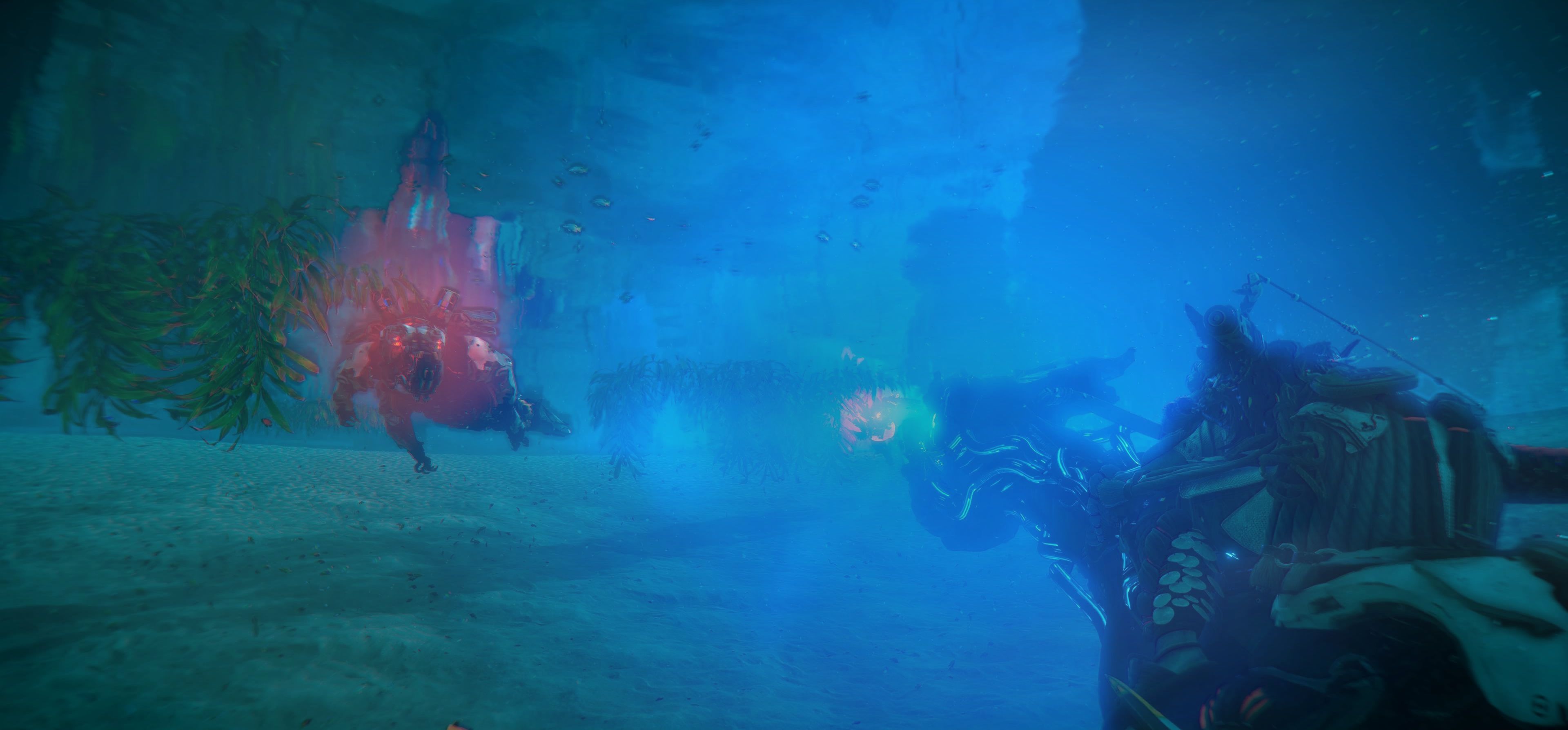 Aloy na Waterwingovi pod vodou s kamarádem Snapmawem